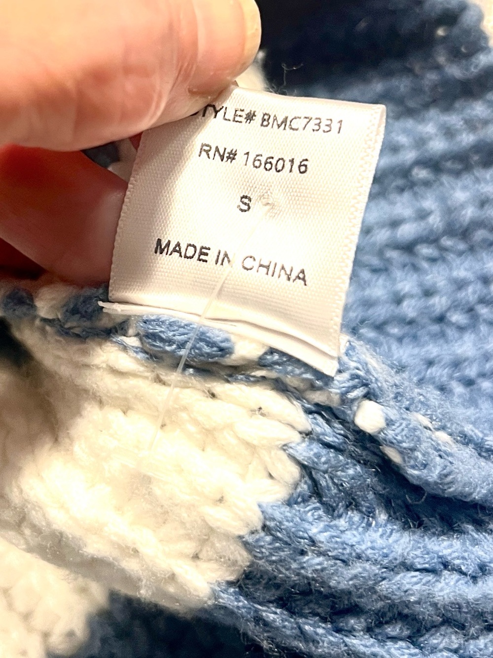 Buttermelon Roomy Striped Chunky Knit Oversized Cardigan Coastal Preppy,Size S - Picture 7 of 10